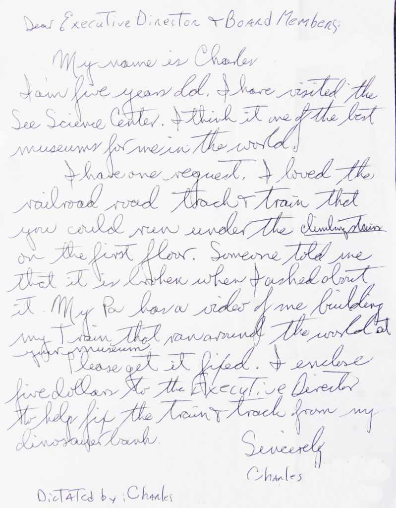 Charles' letter