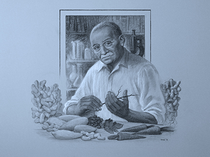Portrait of George Washsington Carver by Jack Kamen