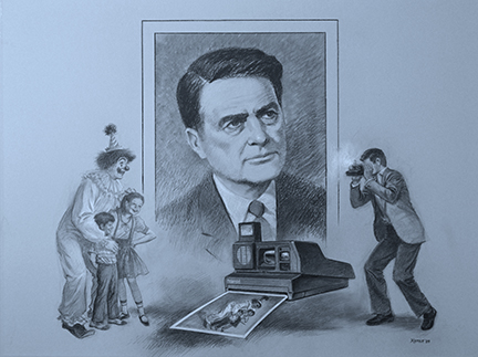 Portrait of Edwin Land by Jack Kamen