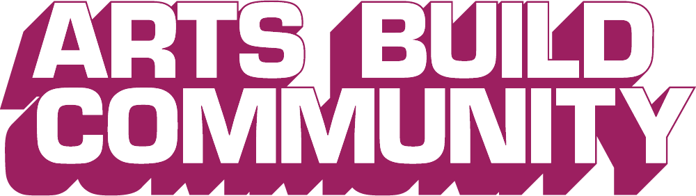 ArtsBuldCommunity_FullWordmarkwhite Arts build community logo